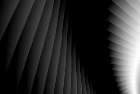 Abstract wide horizontal background or pattern of gradient black, white, gray Stock Illustration