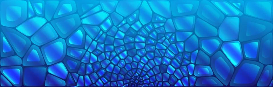 Abstract wide ice texture background. Geometric blue polygonal texture. Illustrazione stock