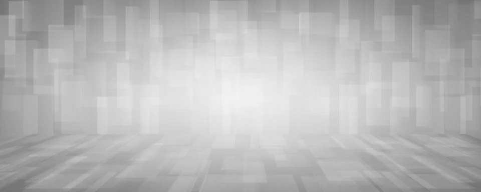 Abstract wide technology design of gradient white square pattern artwork Stock Illustration