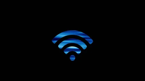 Abstract wifi symbol motion background Stock Footage 328387080