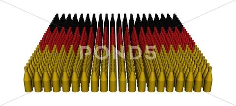 Abstract wine bottles with german flag illustration Stock Illustration