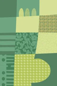 Abstract wineyard farm field pattern vector illustration. Vineyard green Stock Illustration