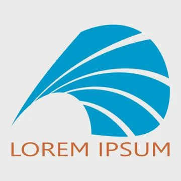 Abstract wing logotype. Stock Illustration