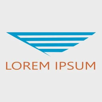 Abstract wing logotype. Stock Illustration