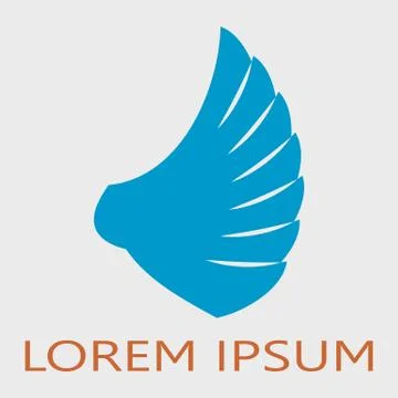 Abstract wing logotype. Stock Illustration