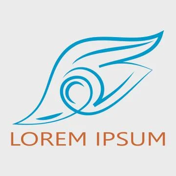 Abstract wing logotype. Stock Illustration