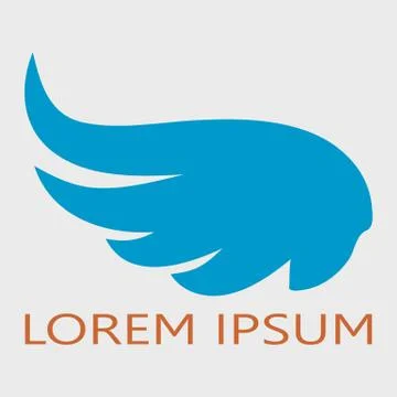Abstract wing logotype. Stock Illustration