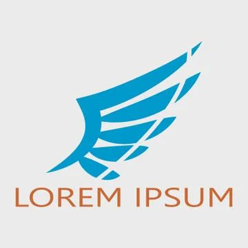 Abstract wing logotype. Stock Illustration