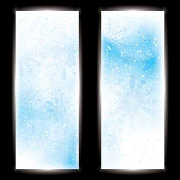Abstract winter background banner Stock-Illustration