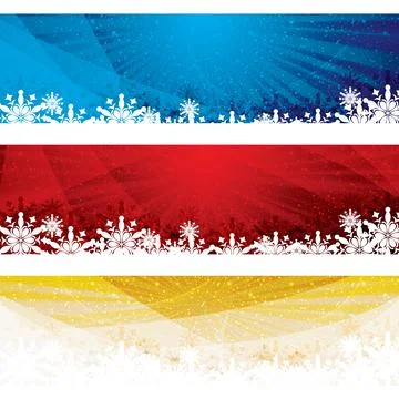 Abstract winter background banner Stock Illustration