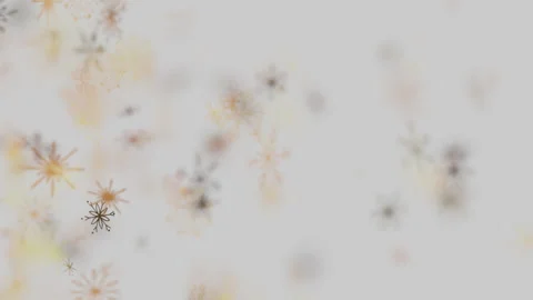 Abstract winter background with blurry warm colored snowflakes Vídeos de archivo 345671137