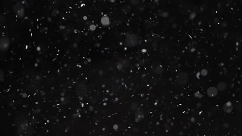Abstract winter background with falling snow on black backdrop for overlays. Stock Footage 327748117