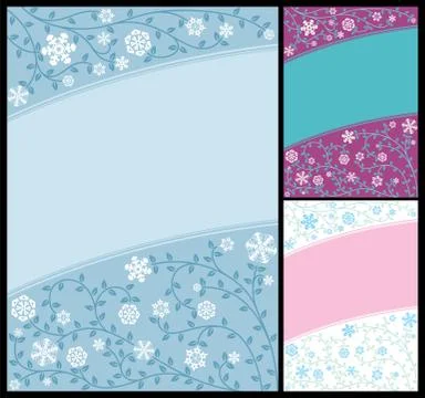 Abstract Winter Background Stock Illustration