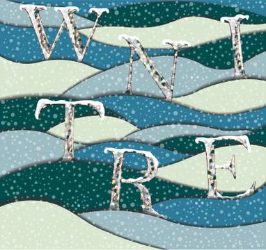 Abstract winter background. Stock Illustration