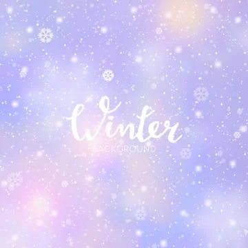 Abstract Winter Background Stock Illustration