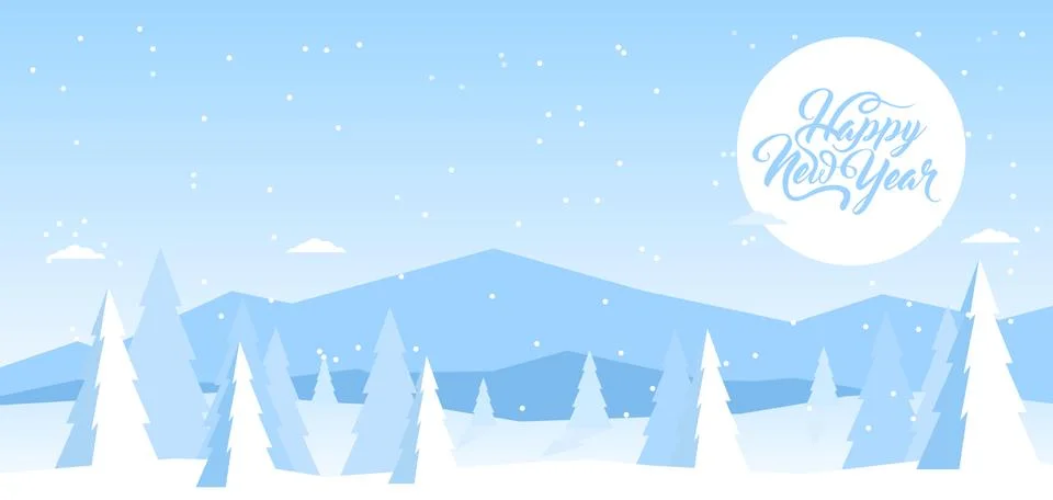 Abstract winter background Stock Illustration