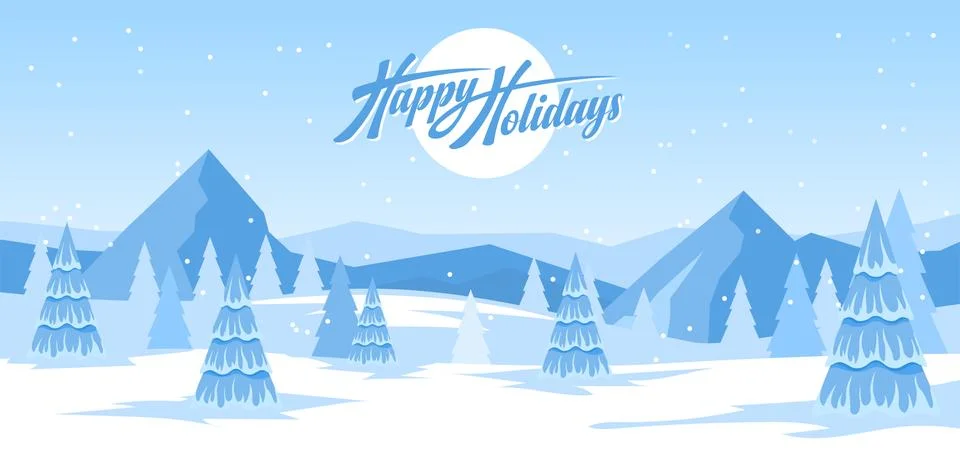 Abstract winter background Stock Illustration