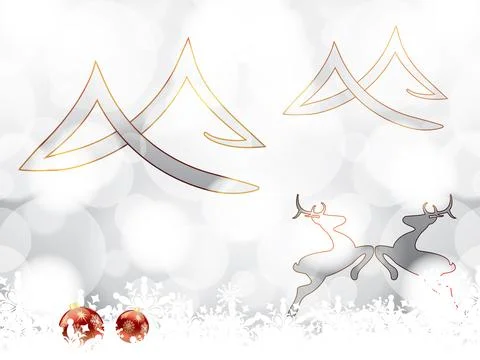 Abstract winter background Stock Illustration