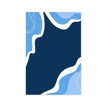 Abstract Winter background with Snow caps. Blue flat vector Illustration for Stock Illustration