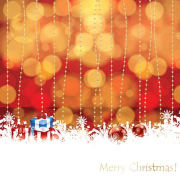 Abstract winter Christmas background Stock Illustration