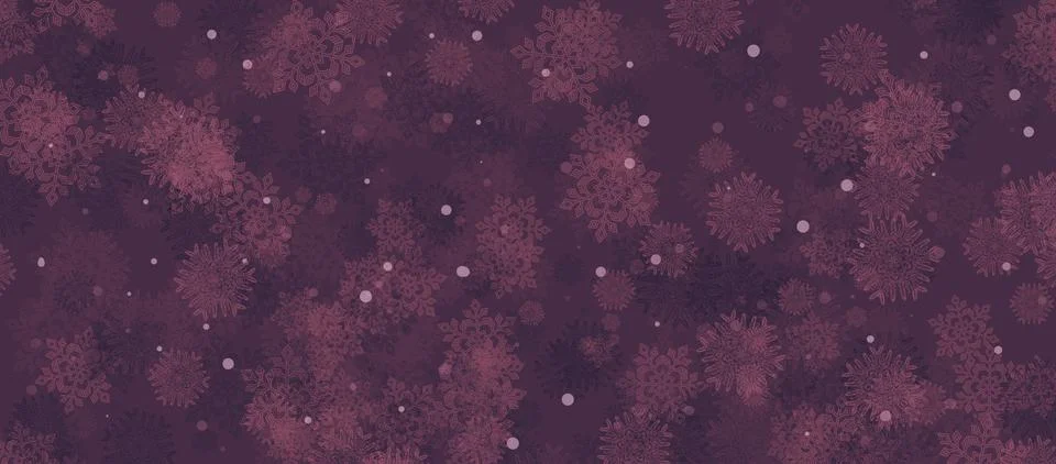 Abstract winter design concept background with snowflake Stock Illustration