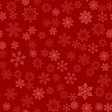 Abstract Winter Design Seamless Pattern Background with Snowflakes for Christ Stock Illustration