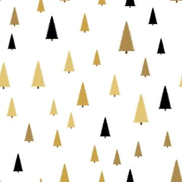 Abstract Winter Design Seamless Pattern Background with Christmas Tree for Ch Stock Illustration