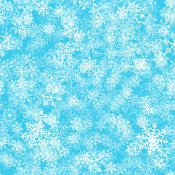 Abstract Winter Design Seamless Pattern Background with Snowflakes for Christ Stock Illustration