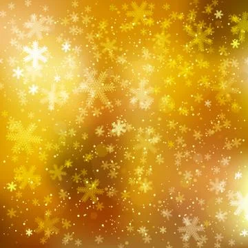 Abstract winter gold background Stock Illustration