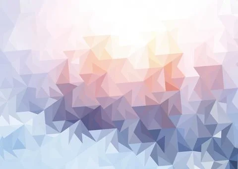 Abstract winter ornament of colored triangles ornament Stock Illustration