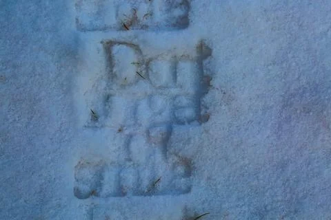 Abstract winter snow bakcground with subtle marks and copy space Stock Photos