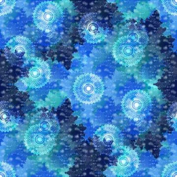 Abstract winter tileable background Stock Illustration