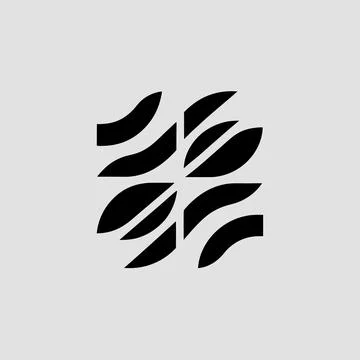 Abstract Winter Wave Shapes for January Themes Stock Illustration