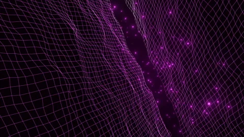 Abstract Wire High Tech Retro Background Futuristic Retro Grid Animation Stock Footage 348048921