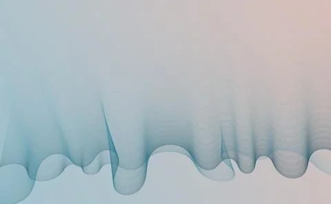 Abstract Wire Mesh Wave Background Stock Illustration