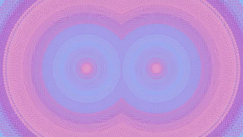 Abstract wire symmetrical neon composition. 3d rendering loop animation 4K Stock Footage 232112651
