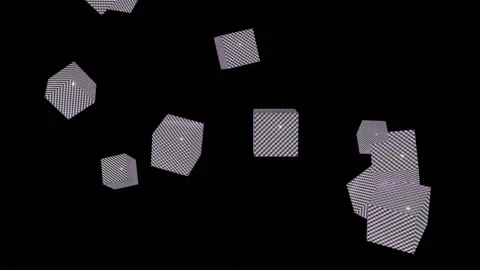 Abstract Wire texture color-changing Cubes Animated. Stock Footage 137647957