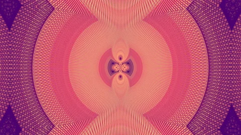 Abstract wire twisted symmetrical structure background. 3d render loop animation Stock Footage 232750234