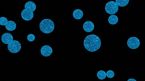 Abstract Wired Frame Plasma Sphere, Animated On The Black Background. Stock Footage 137371332