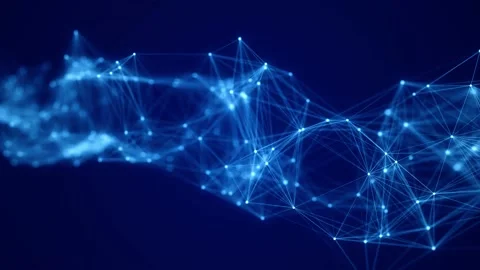 Abstract wireframe background whith connection dots and lines. Stockbeeldmateriaal 155926259