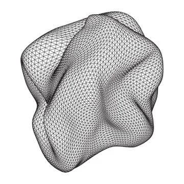 Abstract wireframe mesh Stock Illustration