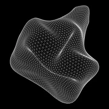 Abstract wireframe mesh Ilustración de archivo