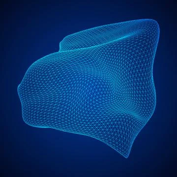 Abstract wireframe mesh Stock Illustration