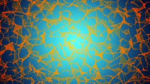 Abstract Wireframe Plexus Loop Background Full HD Stock Footage 69715226