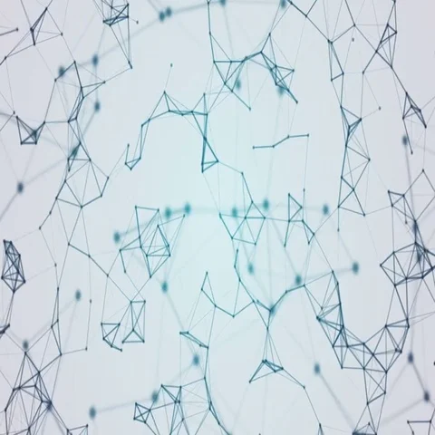 Abstract Wireframe Plexus Loop Background Full HD Stock Footage 69717424