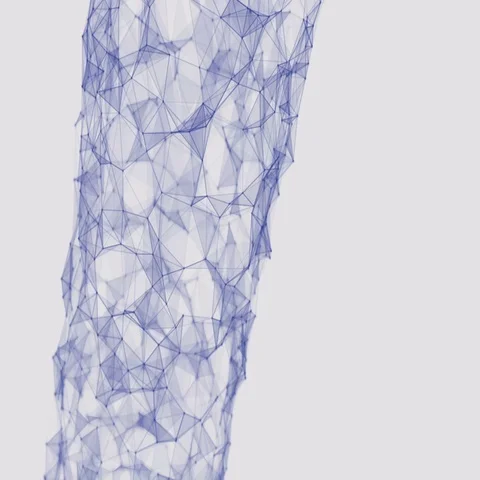 Abstract Wireframe Plexus Loop Background Full HD Stock Footage 69719810