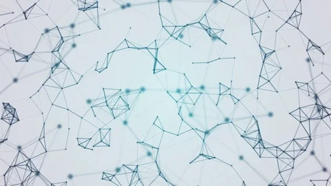 Abstract Wireframe Plexus Loop Background Full HD Stock Footage 69834594