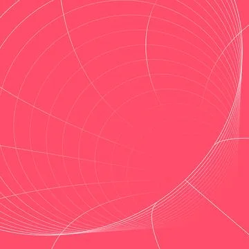 Abstract wireframe spherical grid pink background vector illustration Illustrazione stock