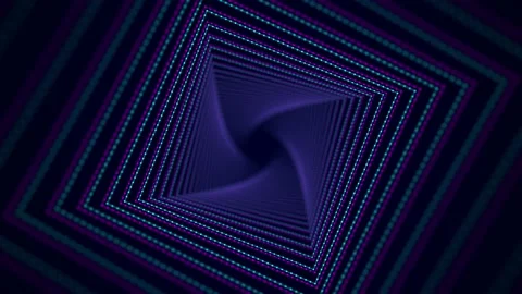 Abstract wireframe tunnel with glitch effect. Blue wormhole. Stock Footage 168420216
