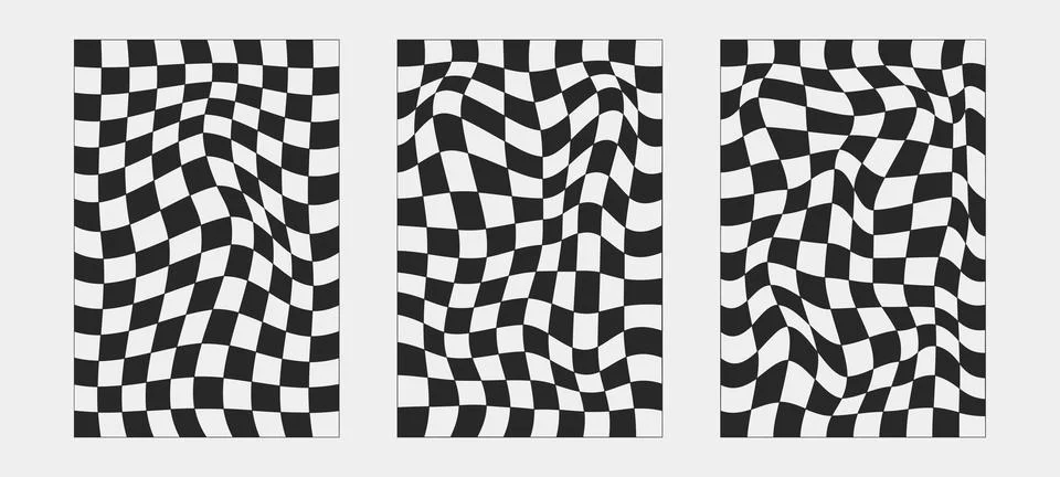 Abstract wireframes, cyberpunk elements and perspective black grids and spher Stock Illustration